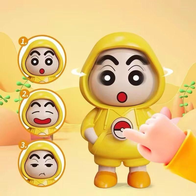 Shinchan Face Changing Keychain – Cute Anime Mood Keyring for Bags & Gifting