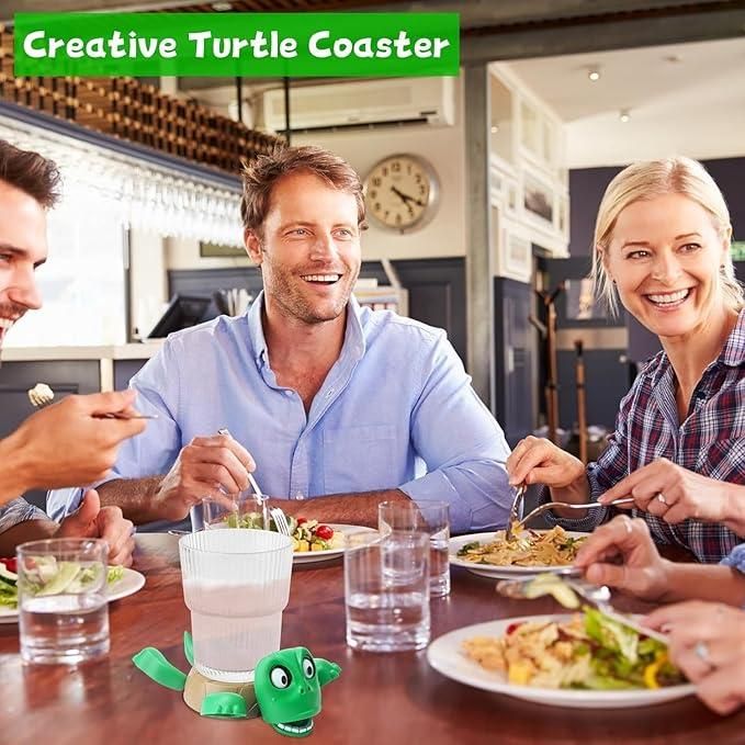 Funny Turtle Coaster – Expressive Anti-Slip Cup Holder for Drinks