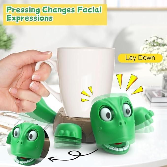 Funny Turtle Coaster – Expressive Anti-Slip Cup Holder for Drinks