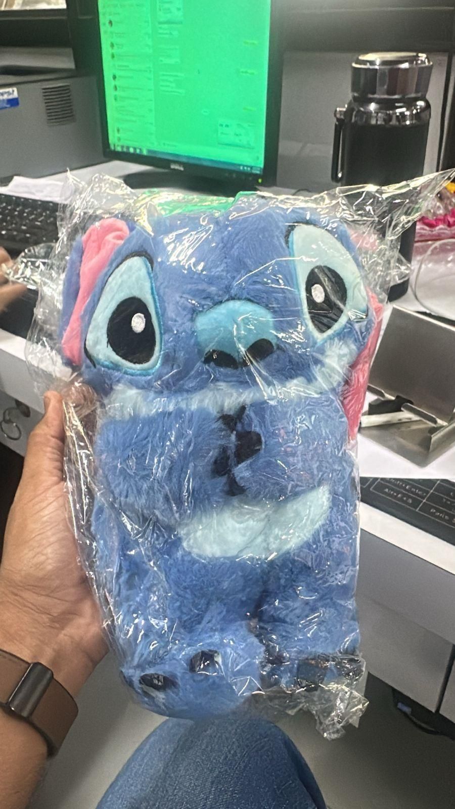 Musical Breathing Stitch Plush Doll – Glowing Heart Soft Toy for Kids & Gifts