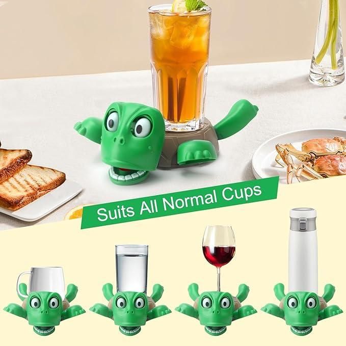 Funny Turtle Coaster – Expressive Anti-Slip Cup Holder for Drinks