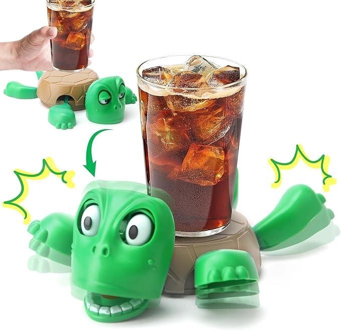 Funny Turtle Coaster – Expressive Anti-Slip Cup Holder for Drinks