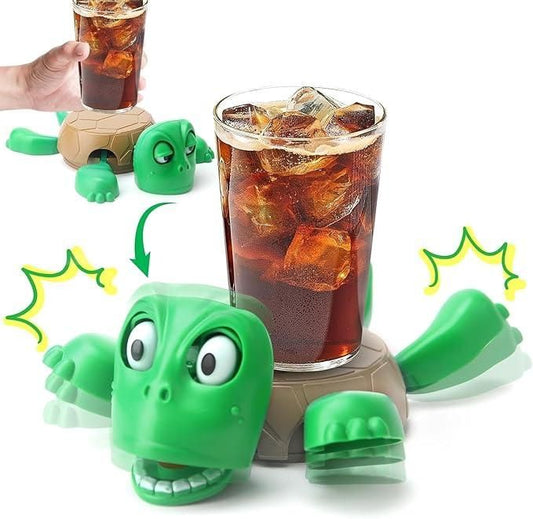 Funny Turtle Coaster – Expressive Anti-Slip Cup Holder for Drinks