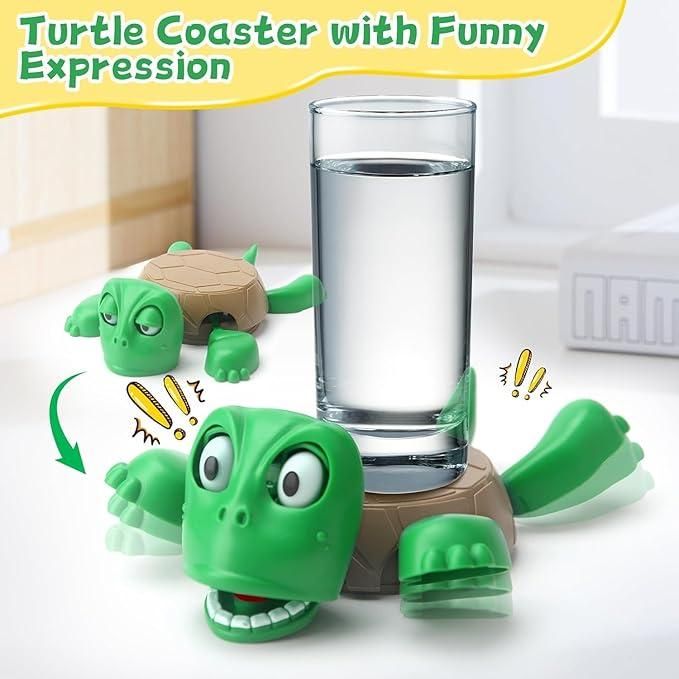 Funny Turtle Coaster – Expressive Anti-Slip Cup Holder for Drinks