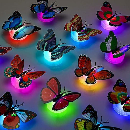 3D Butterfly LED Wall Lights for Room and Home Decoration Pack of 3